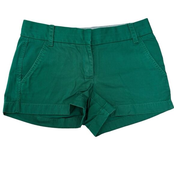 J. Crew Chino Shorts Green Size 2 - Picture 1 of 3